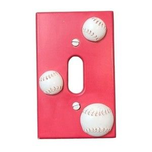 Baseball light switch cover 3D